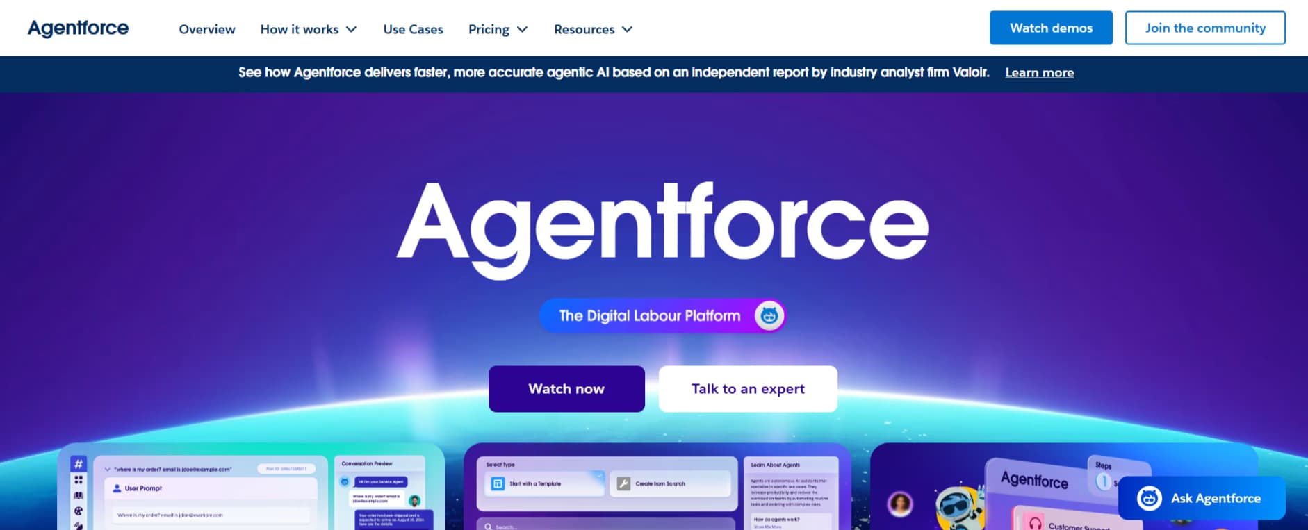 Agentforce homepage
